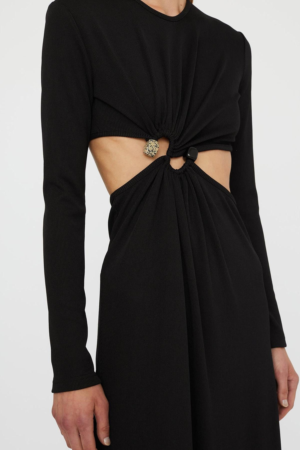 S-Buckle Longsleeve Dress