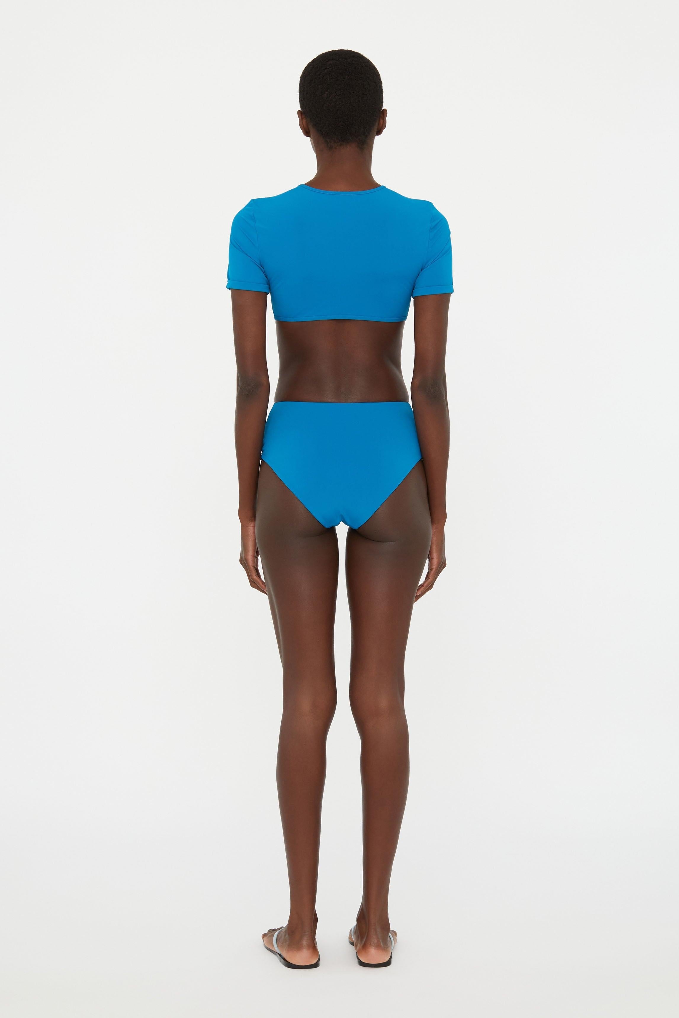 Ruched Cresent High Brief