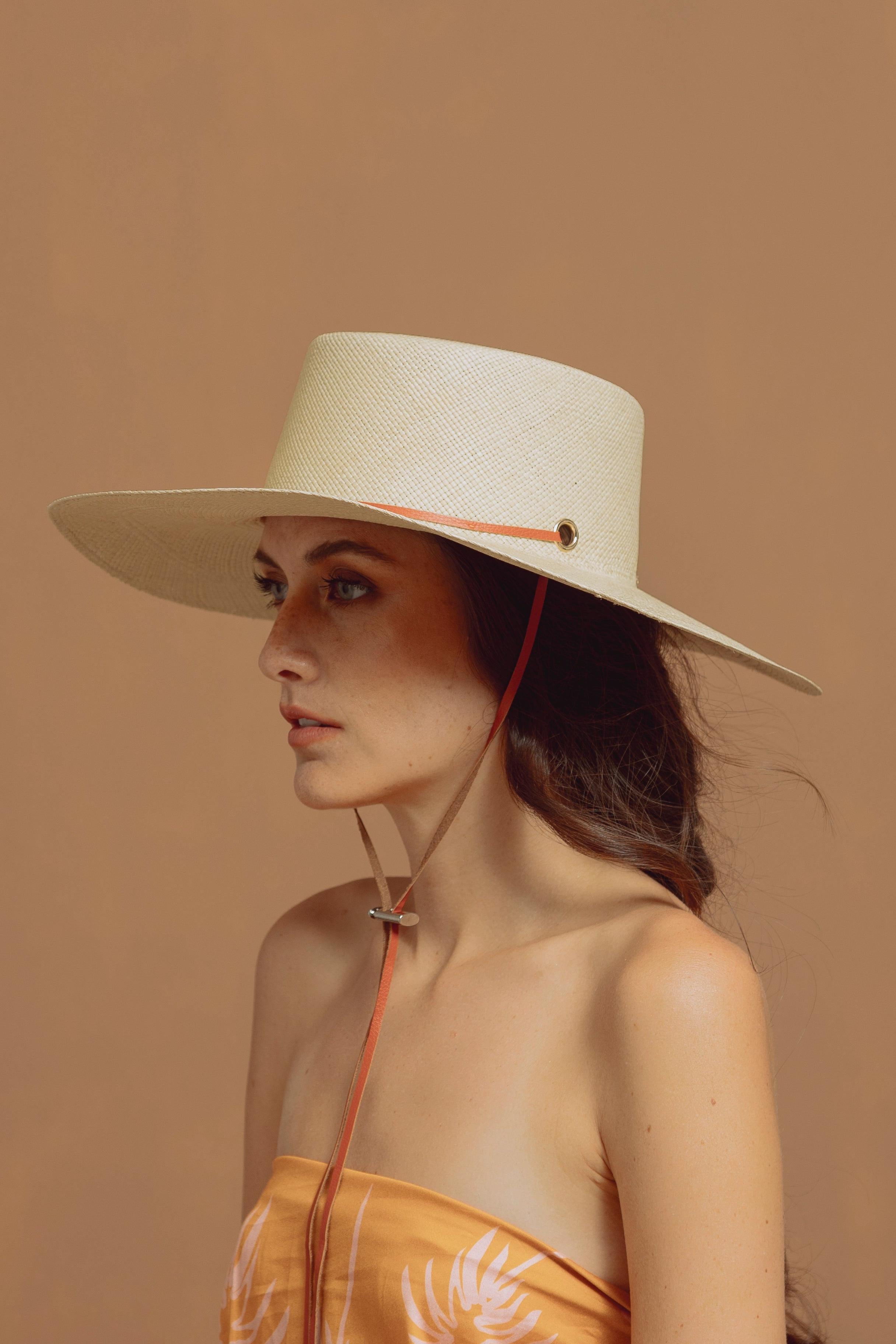 Long Brim Cordovan Hat