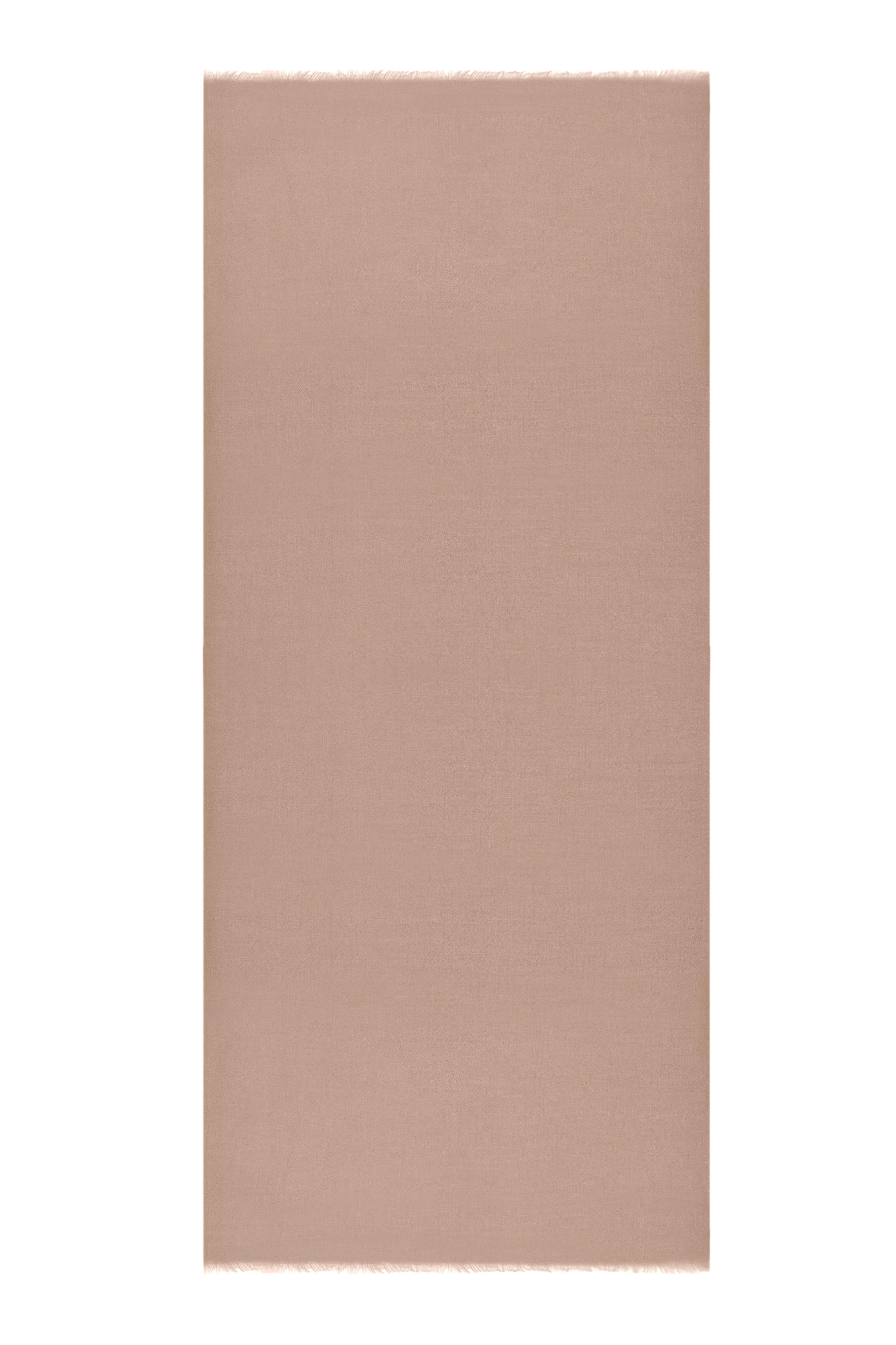 Cashmere Gauze Weave Shawl (Nude)