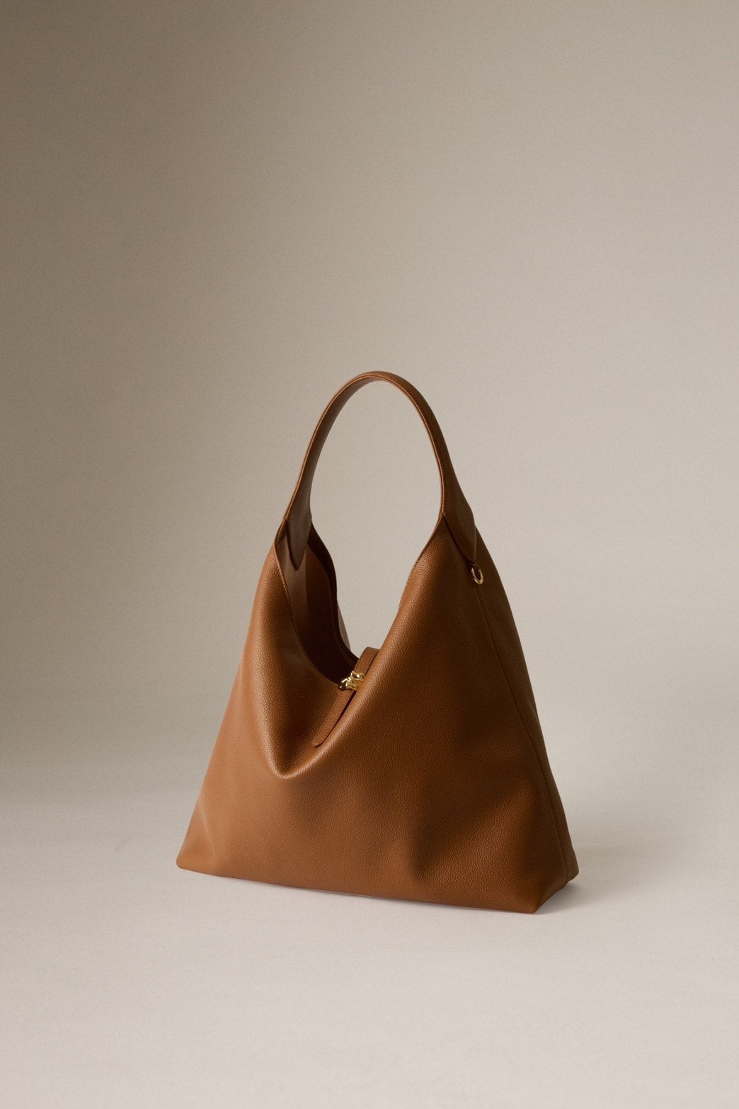 Stamped Leather Petra Tote (Tan)