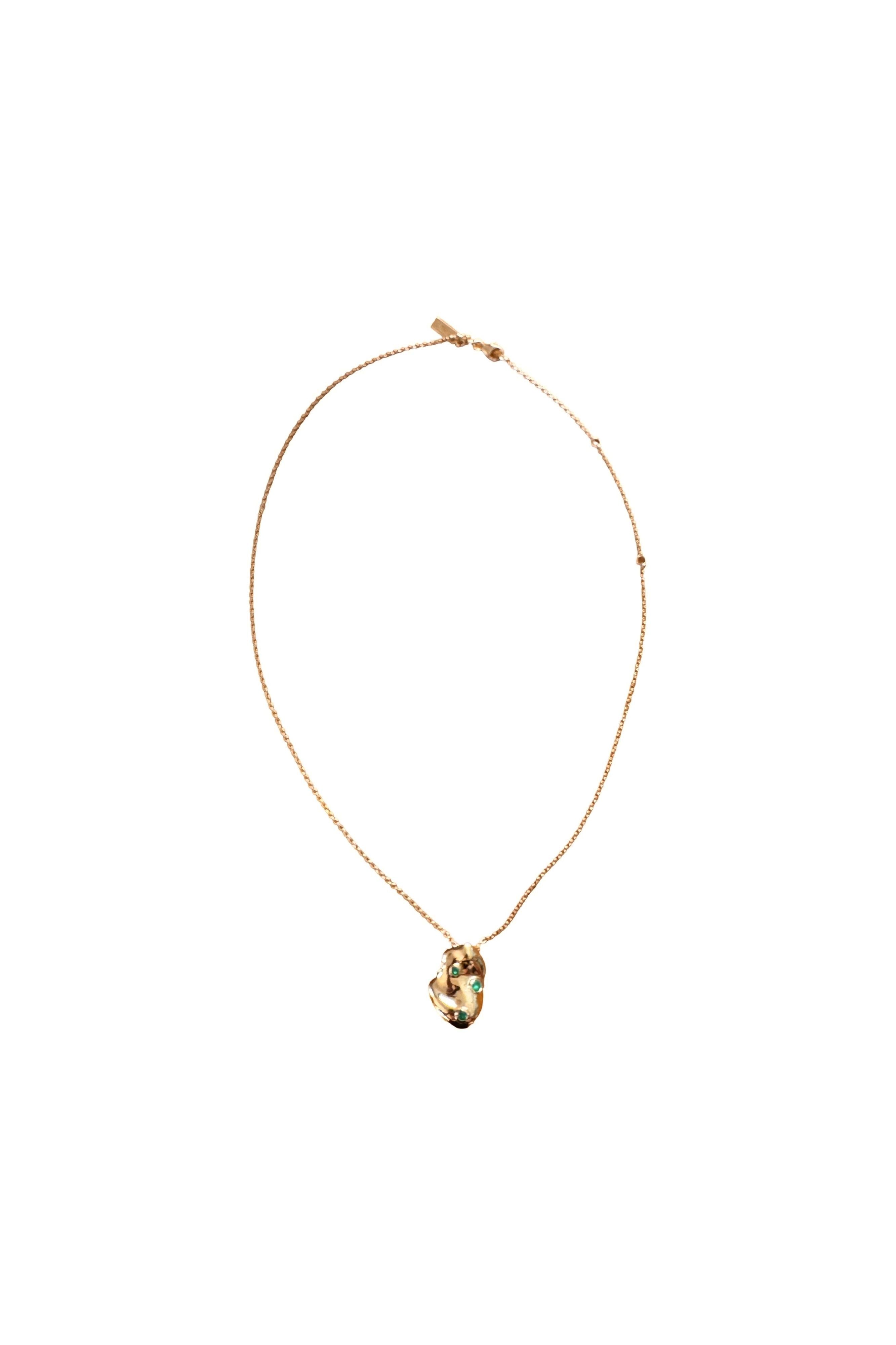 Jahn Chain Necklace (Green)