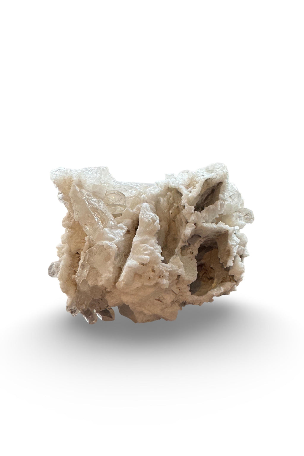 Clear Quartz with Adularia Cast (Arkansas, USA)