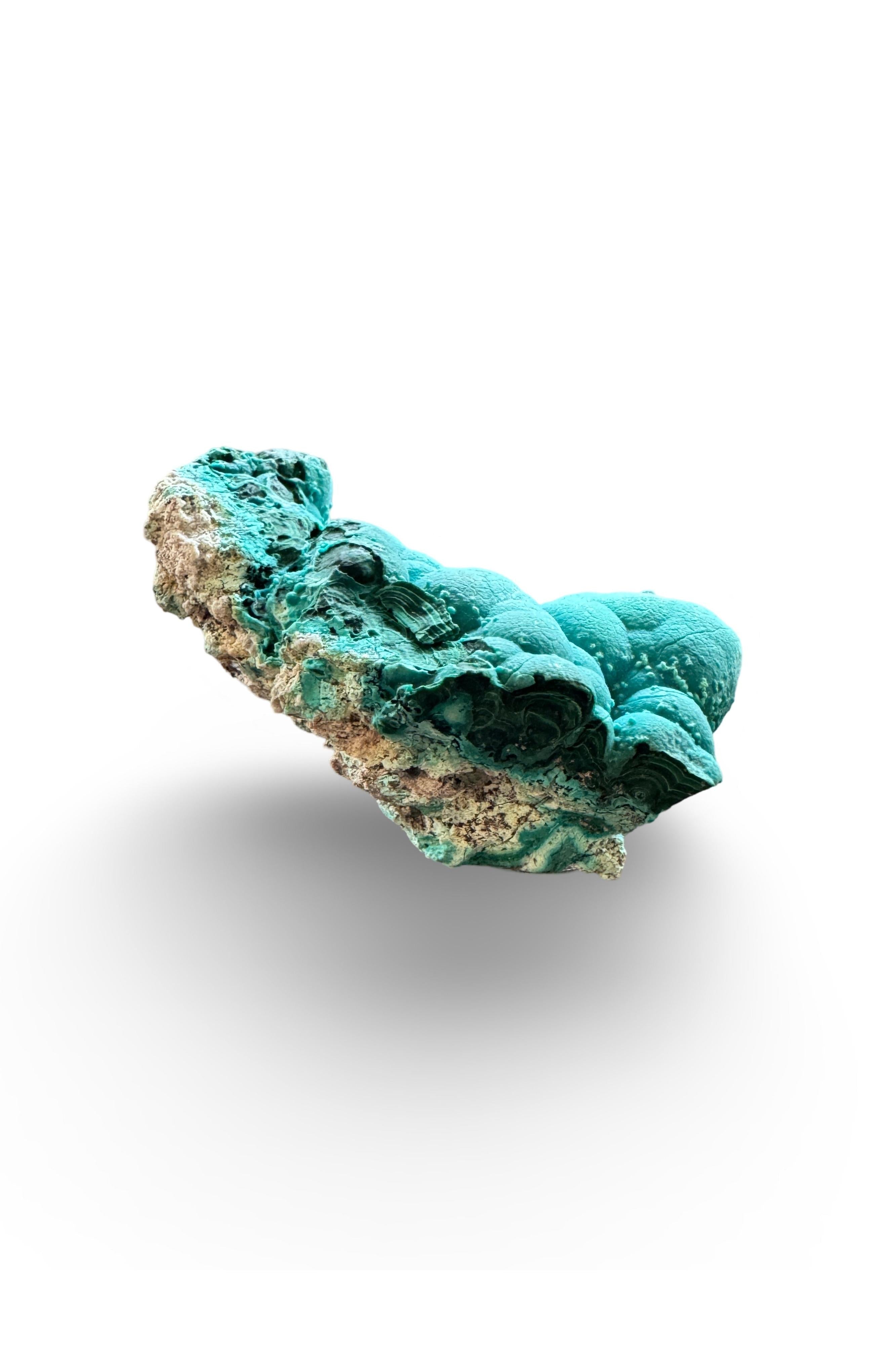 Chrysocolla over Malachite (Congo)
