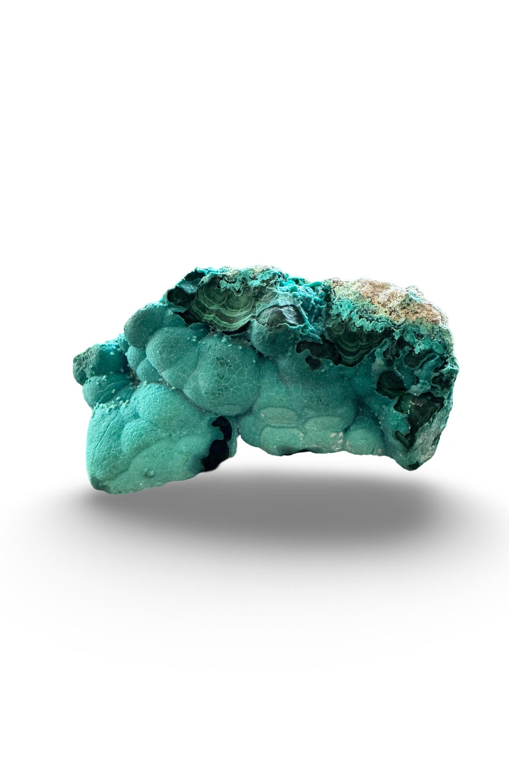 Chrysocolla over Malachite (Congo)