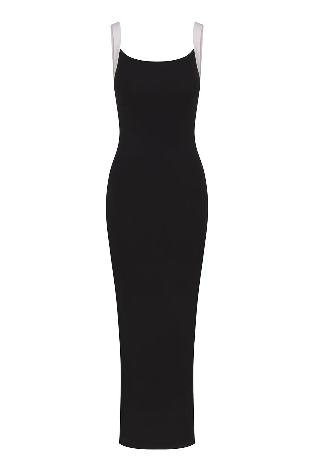 Contrast Strap Maxi Tank Dress