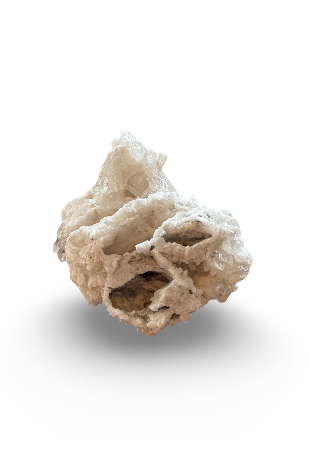 Clear Quartz with Adularia Cast (Arkansas, USA)