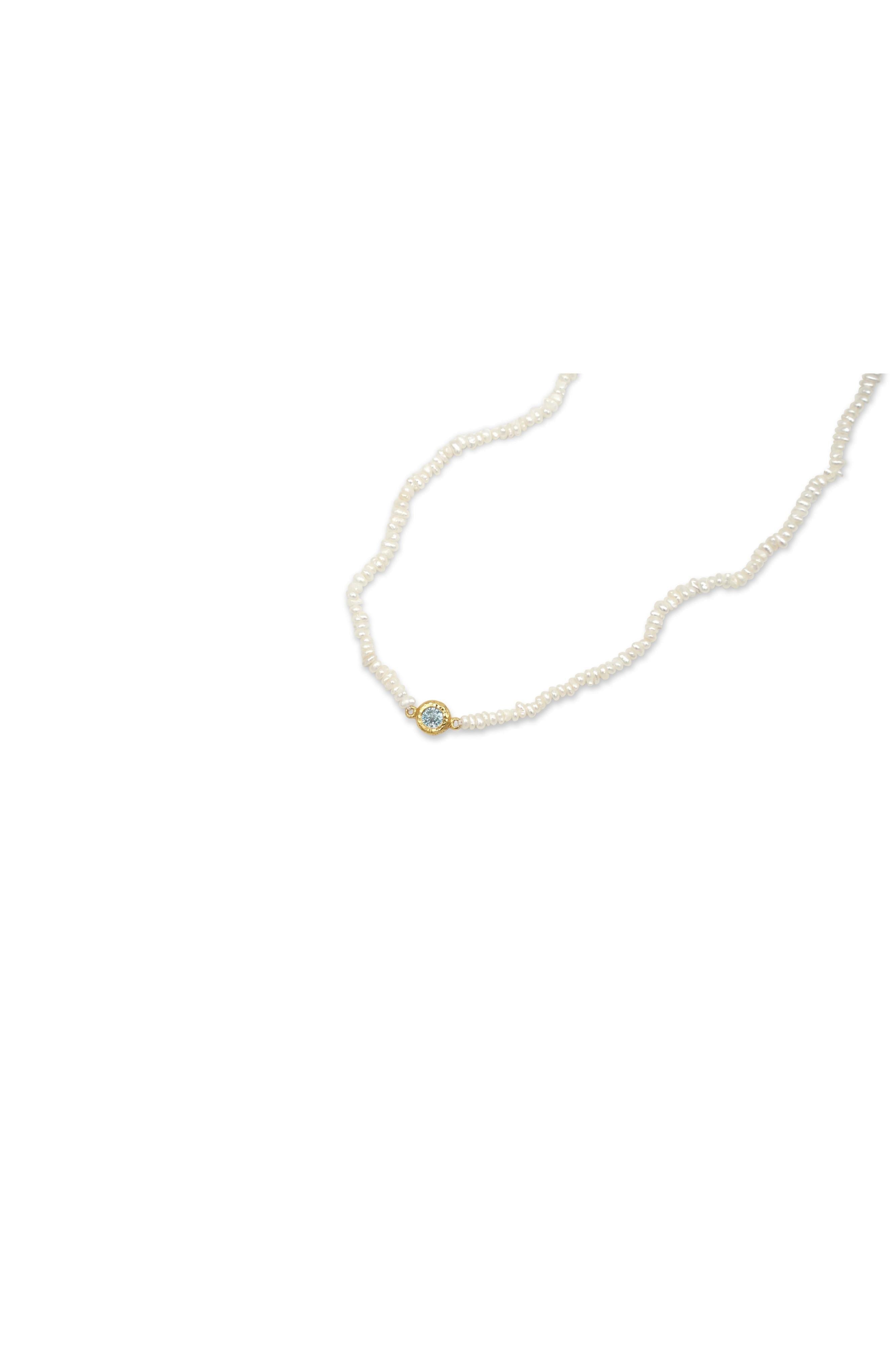 Mini Pearl Gem Necklace