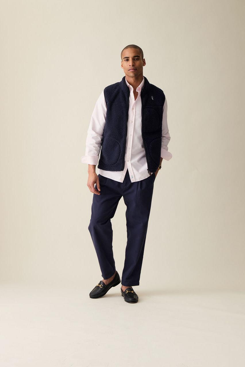 Fleece Vest (Navy)