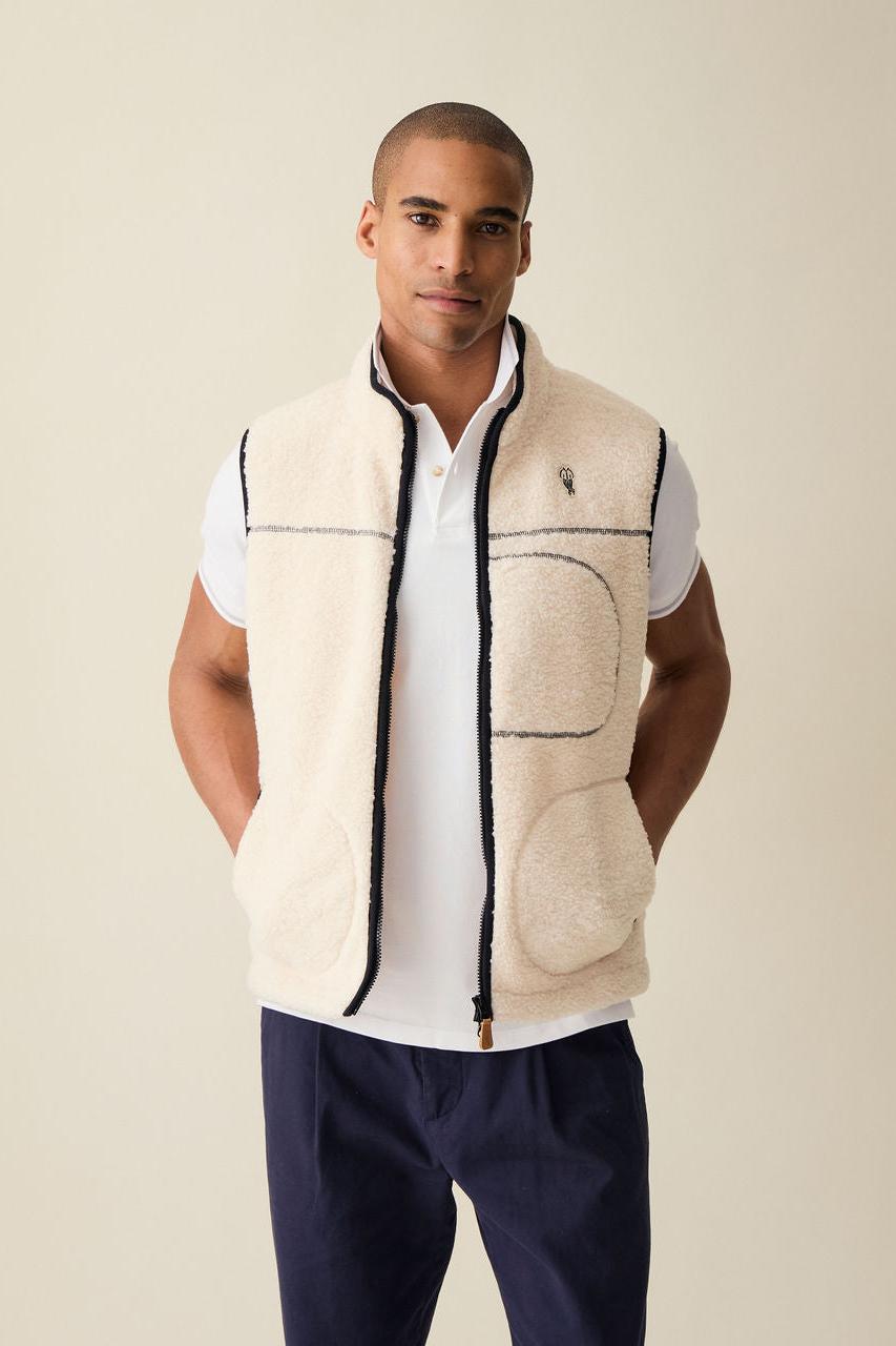 Fleece Vest (Cream)