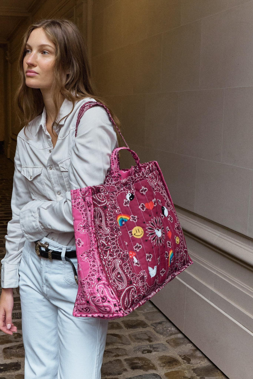 Maxi Cabas Matelasse - Multi Emojis