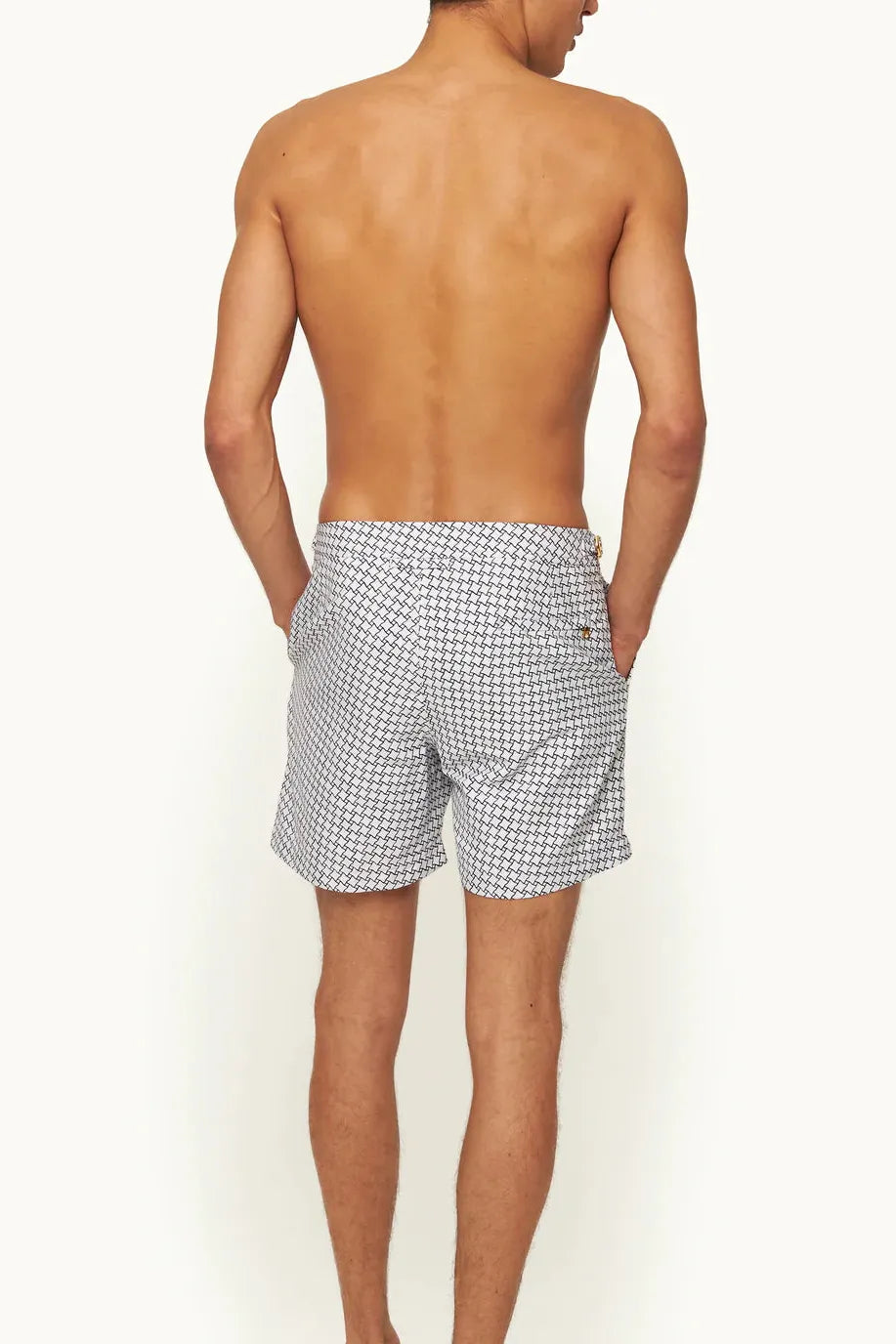 Bulldog Geo Jacquard Swim Shorts