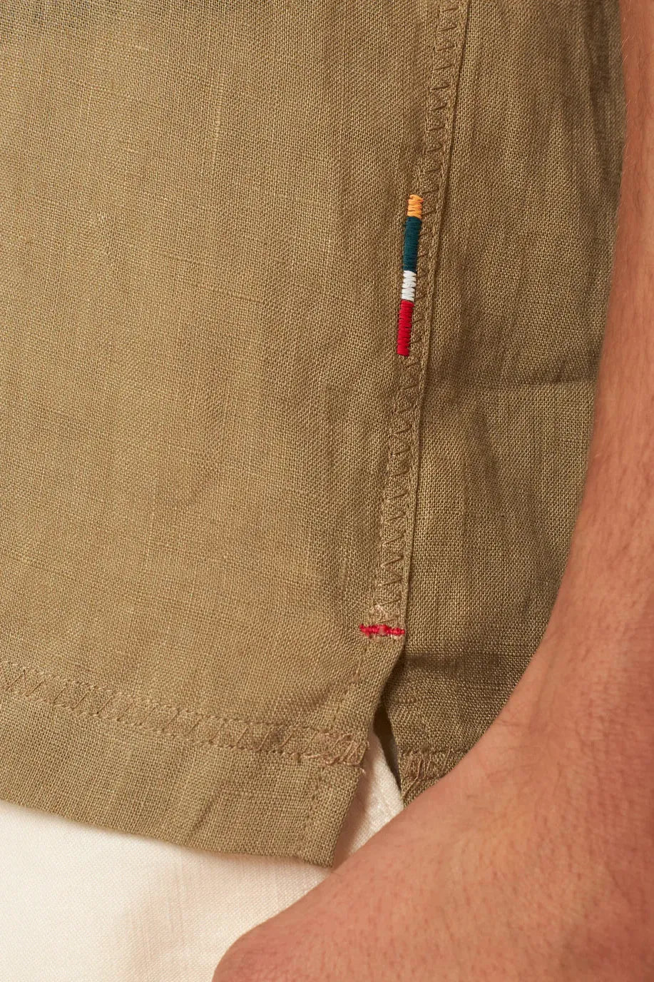 Maitan Collar Linen Shirt (AG)