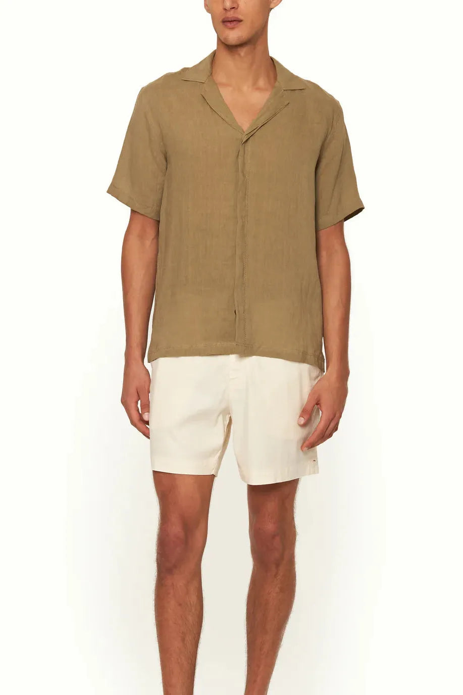 Maitan Collar Linen Shirt (AG)