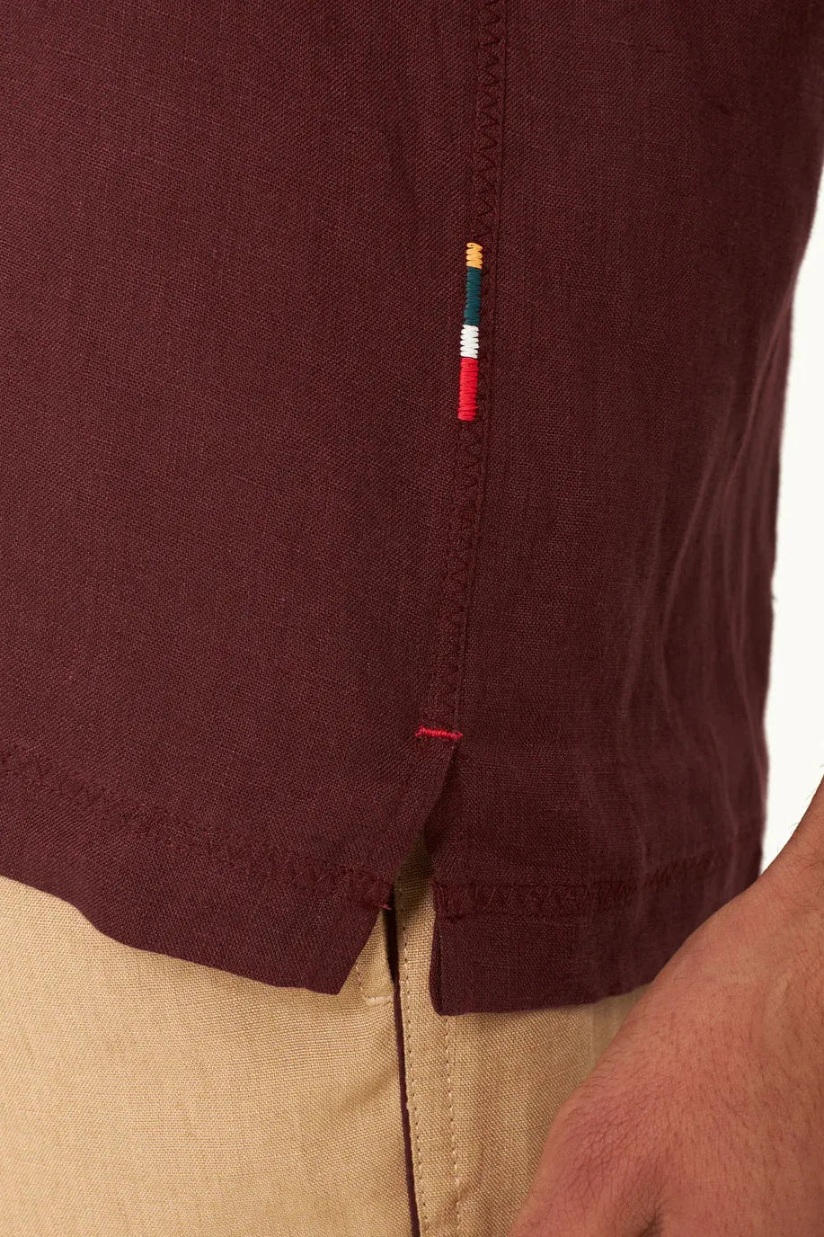 Maitan Collar Linen Shirt