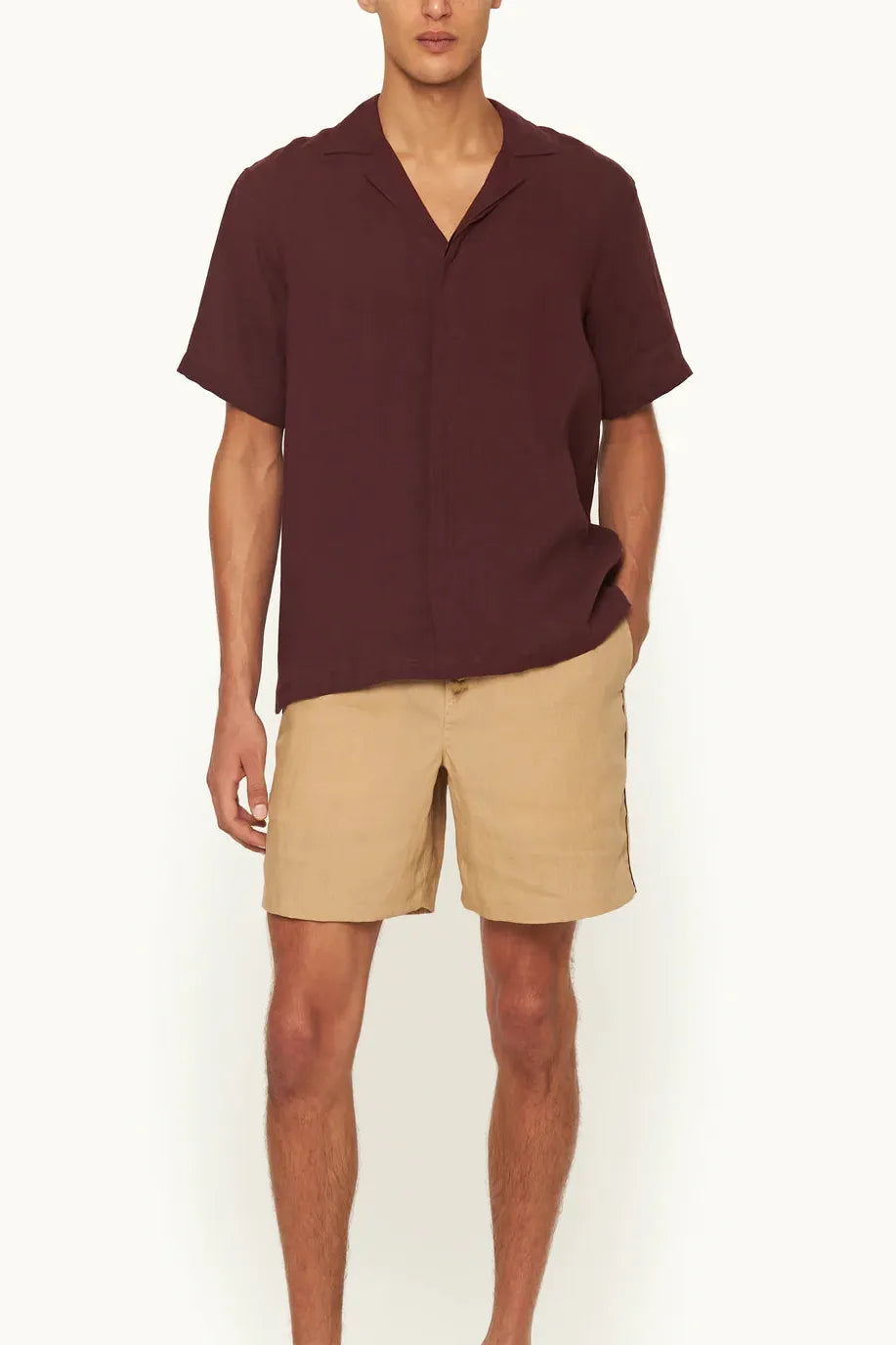 Maitan Collar Linen Shirt