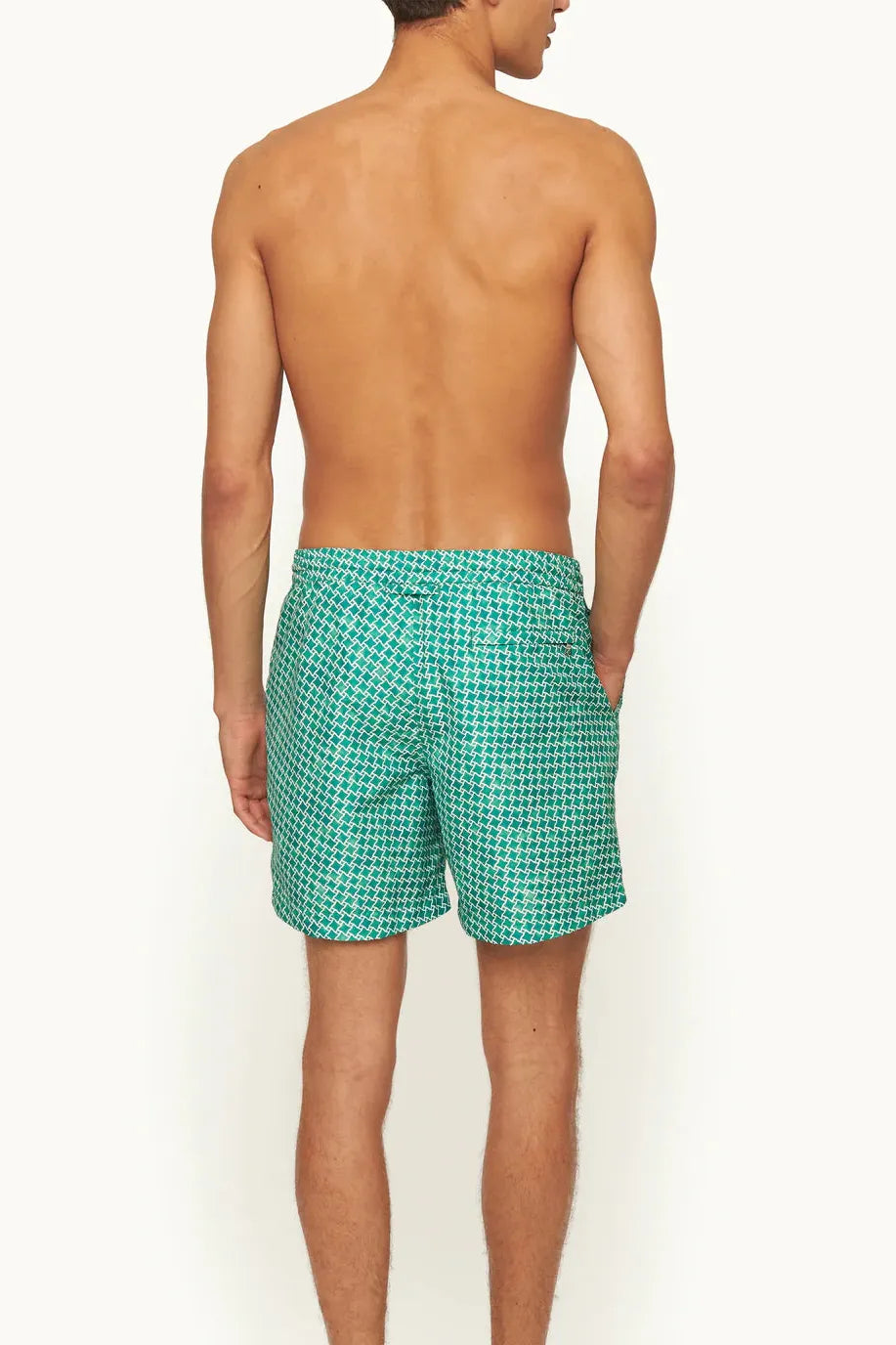 Mid-Length Drawcord Swim Shorts