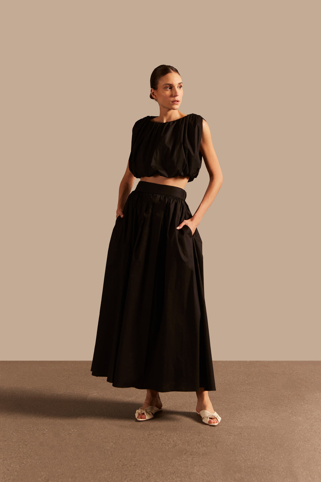 Solid Inamorata Long Skirt