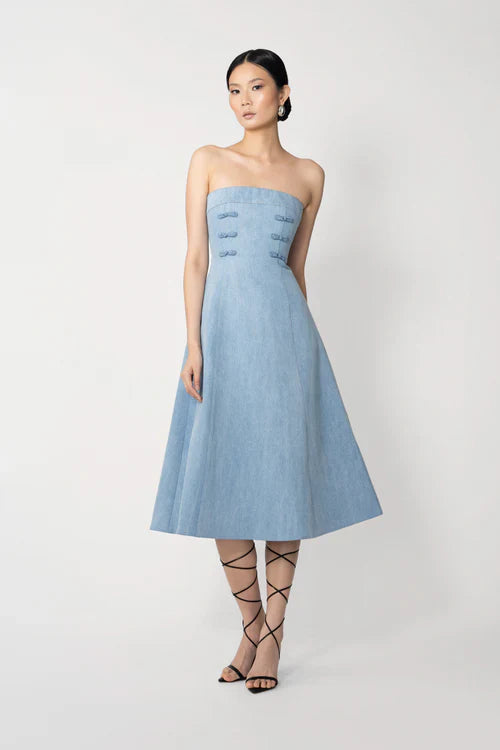 Twyla Denim Midi Dress