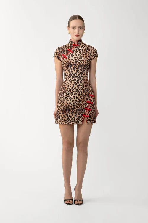 Iris Print Mini Dress