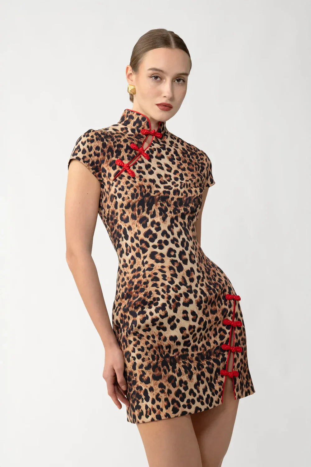 Iris Print Mini Dress