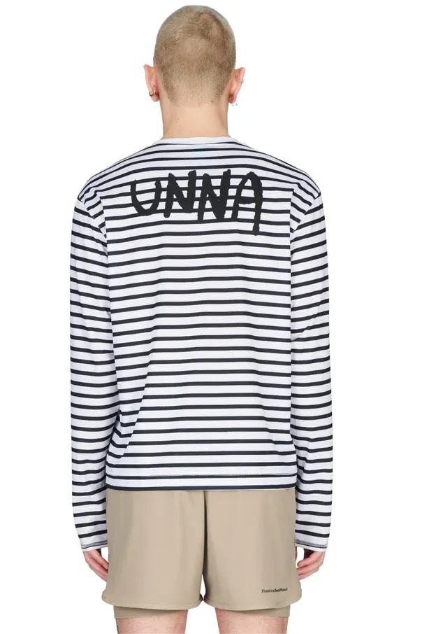 Striped Longsleeve Top (Navy)