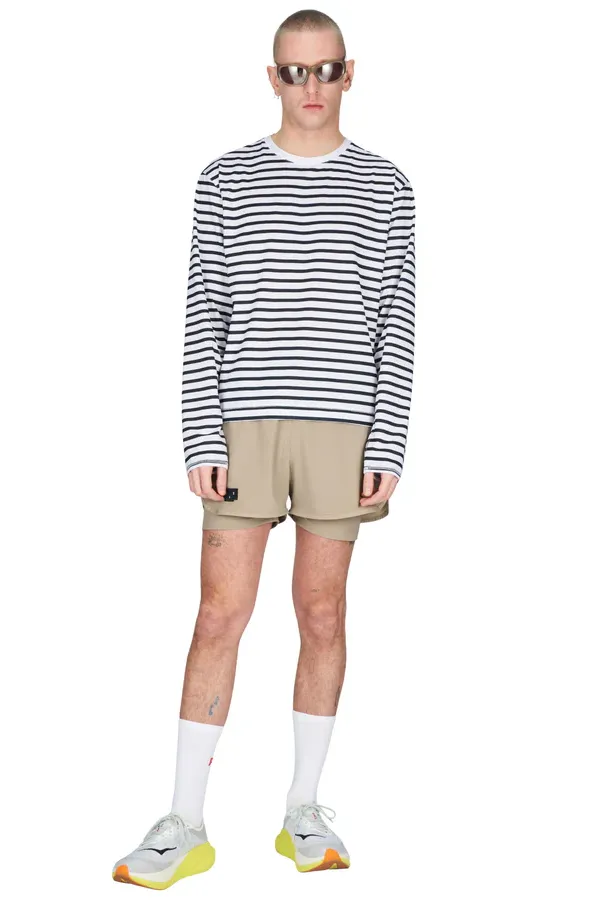 Striped Longsleeve Top (Navy)