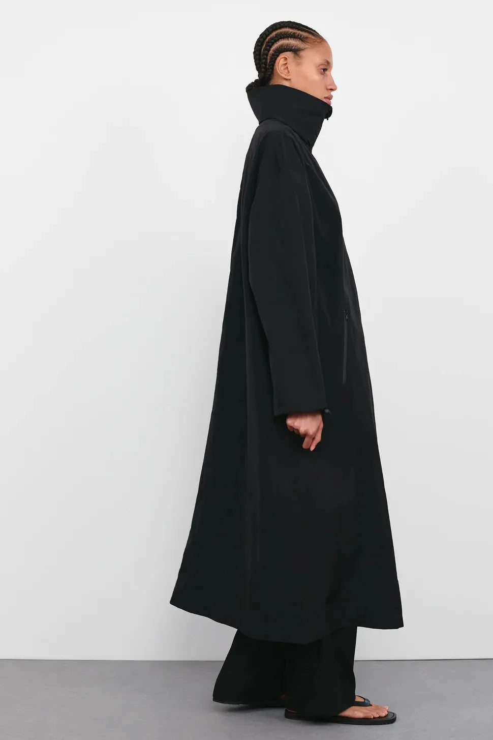 Translucent Raincoat (Blk)