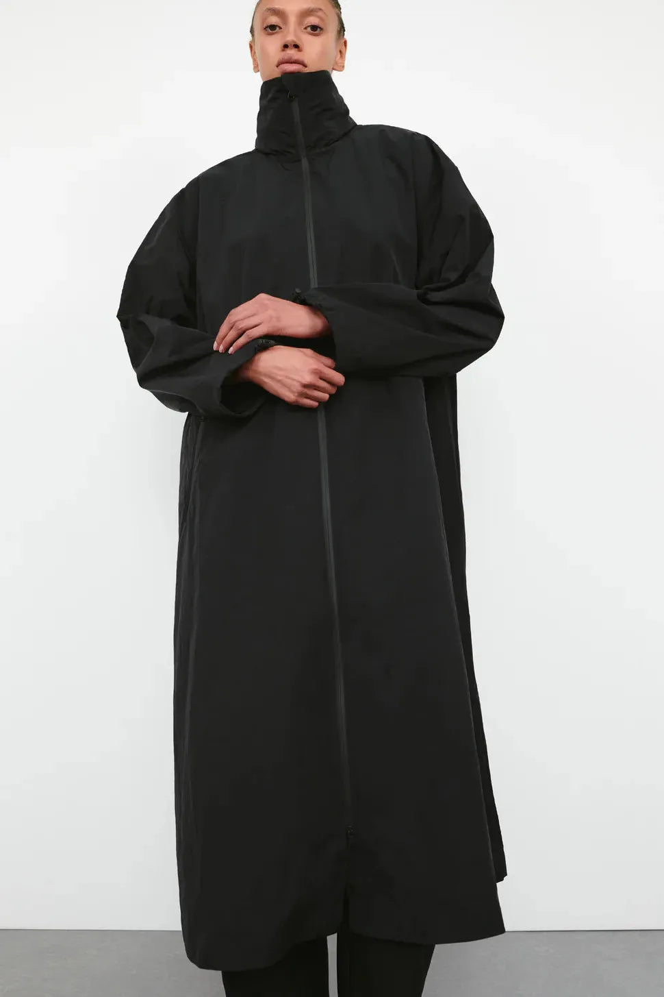 Translucent Raincoat (Blk)