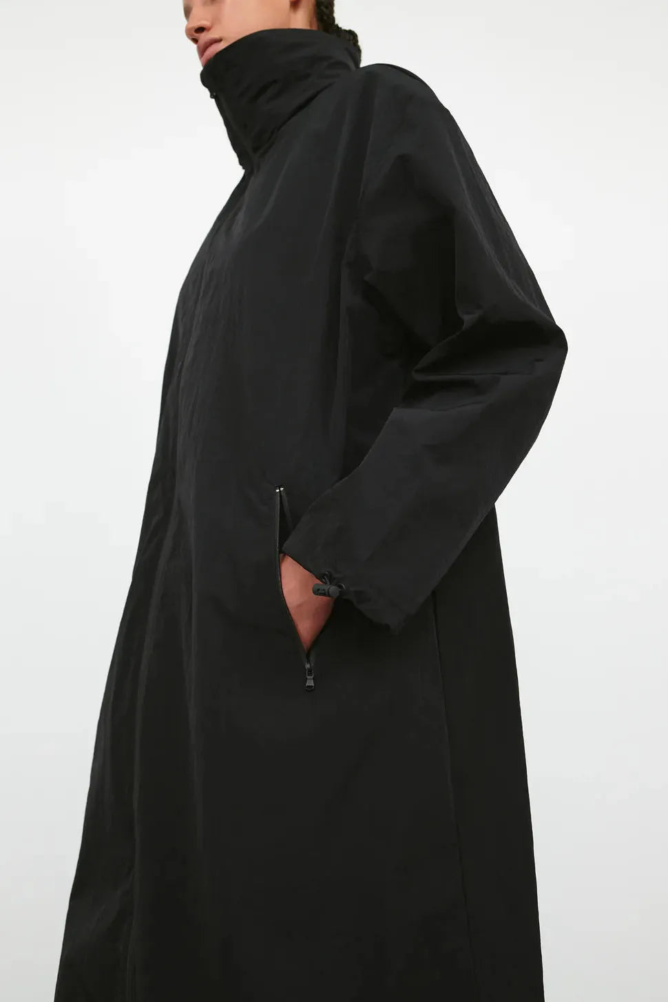 Translucent Raincoat (Blk)
