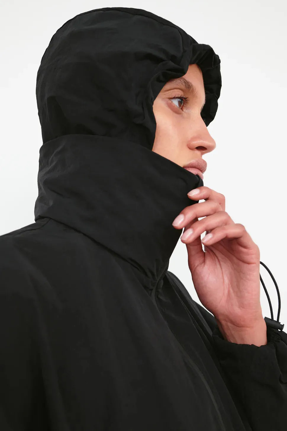 Translucent Raincoat (Blk)