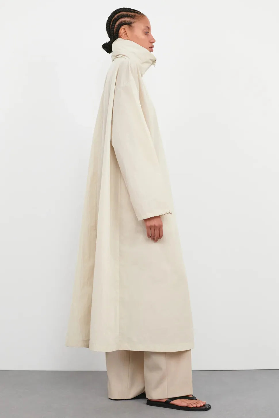 Translucent Raincoat (Sand)