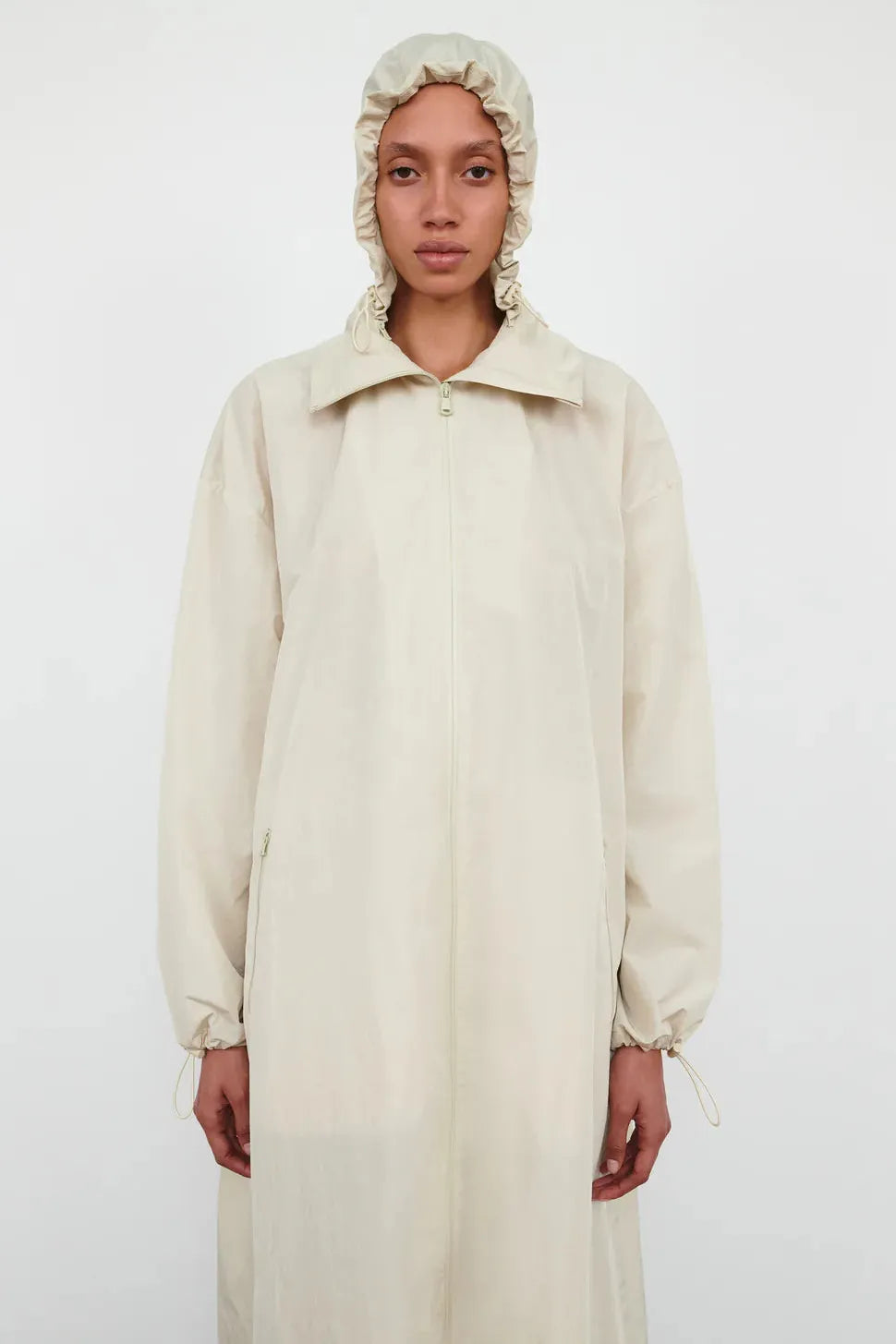 Translucent Raincoat (Sand)