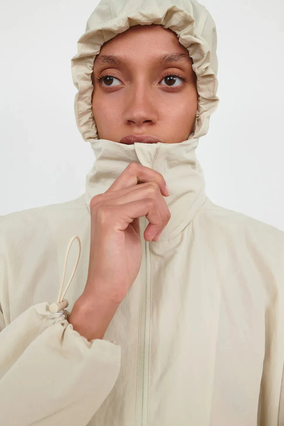 Translucent Raincoat (Sand)