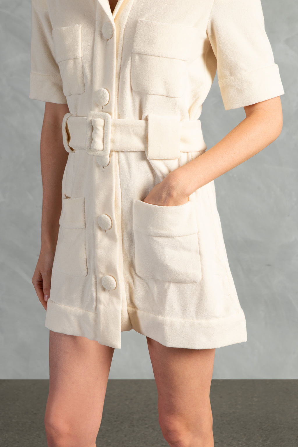 Terry Belted Mini Dress