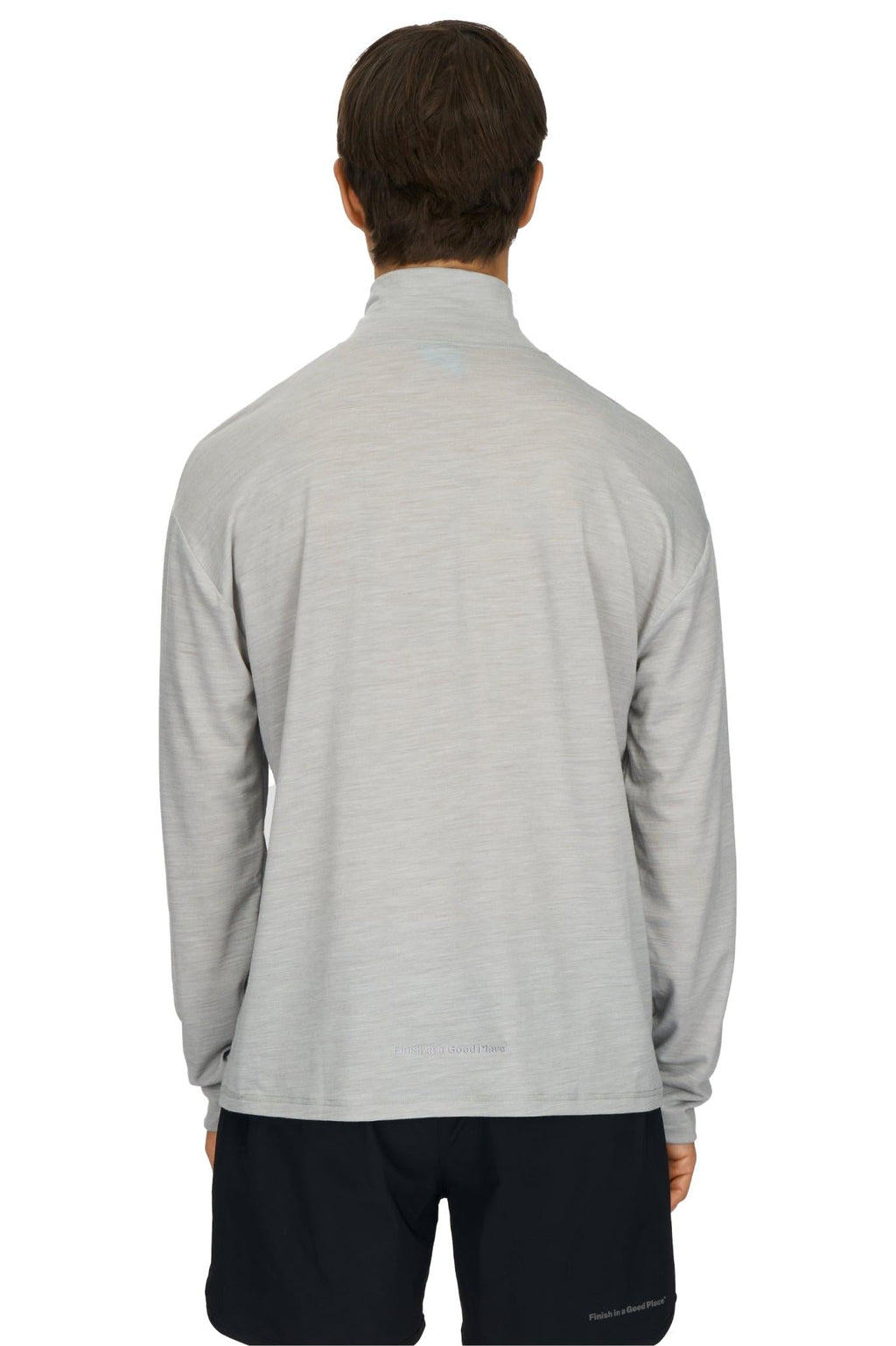 Zip Up Wool Layer (Grey)