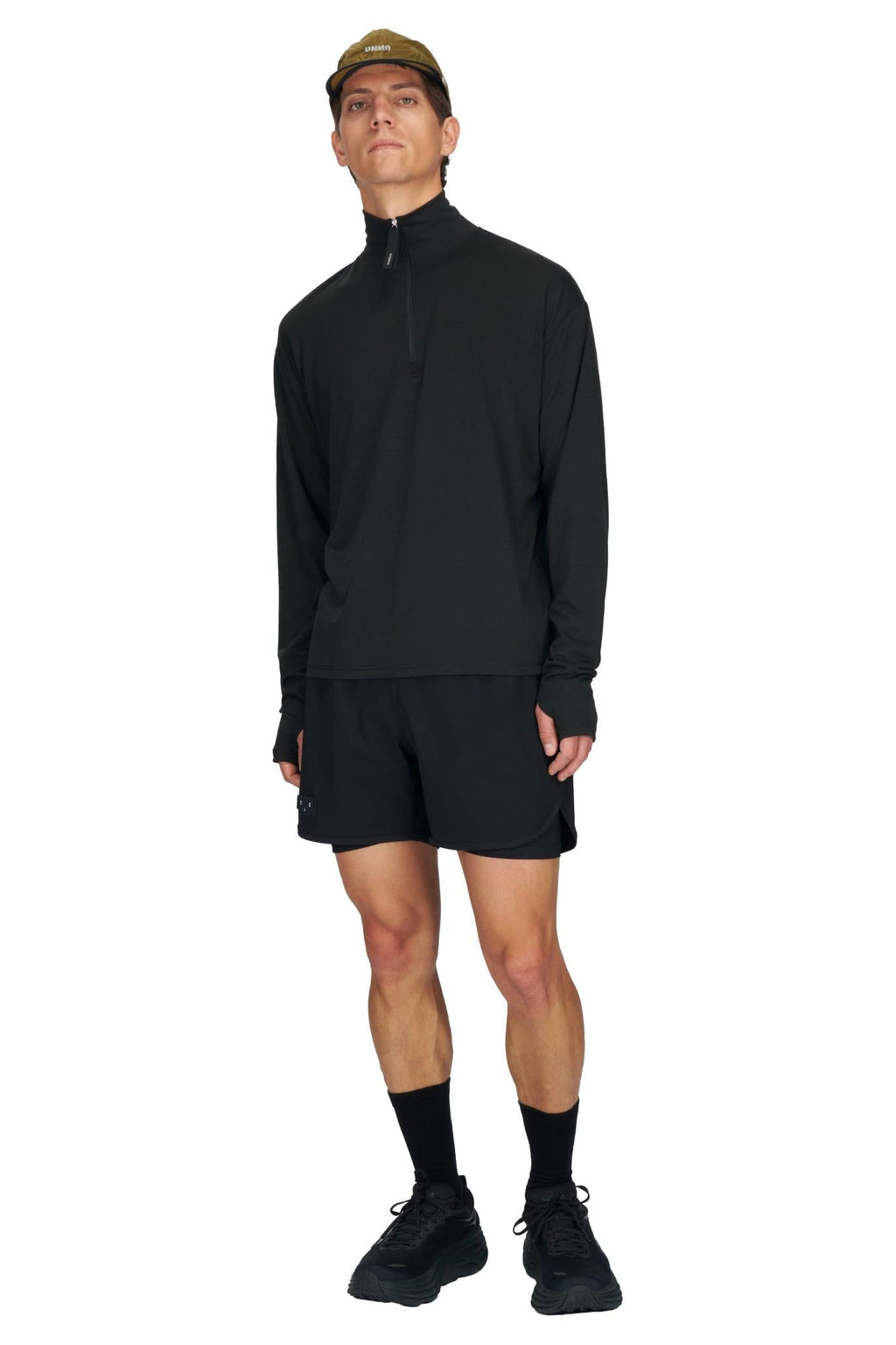 Zip Up Wool Layer (Black)