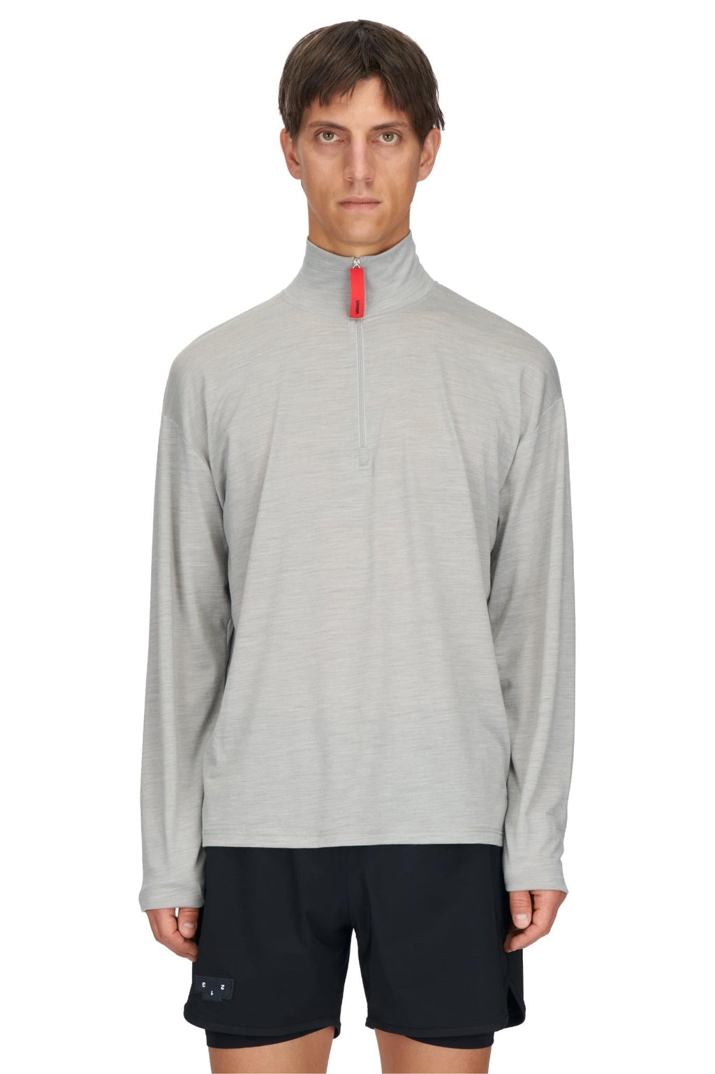 Zip Up Wool Layer (Grey)
