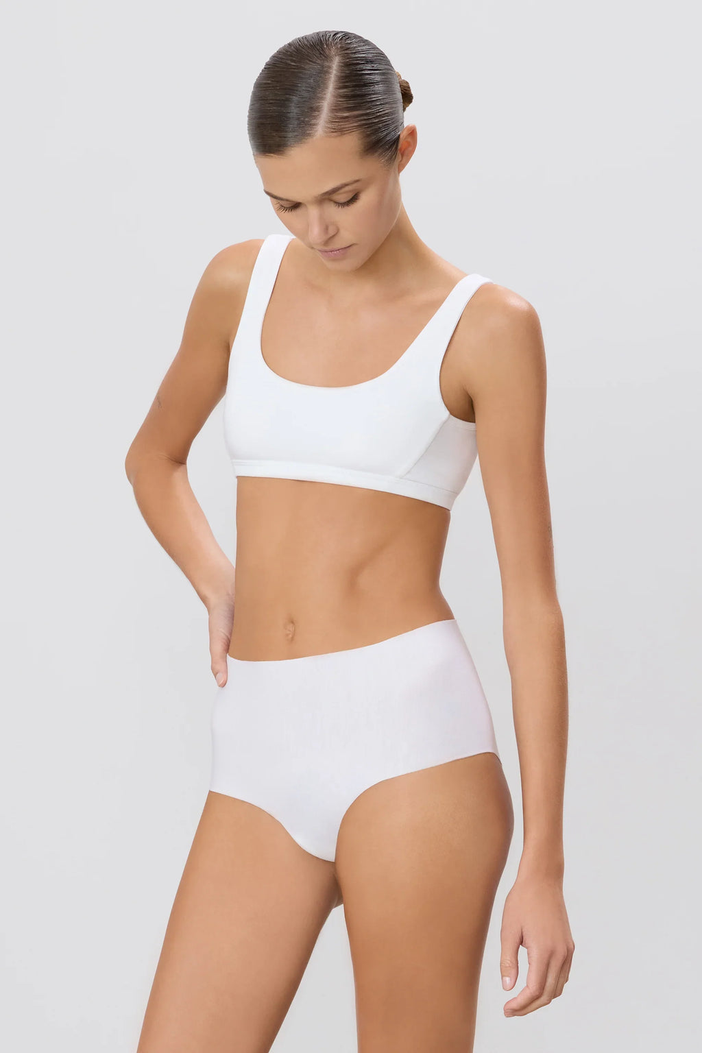 Scoop Neck Bra (Ivory)