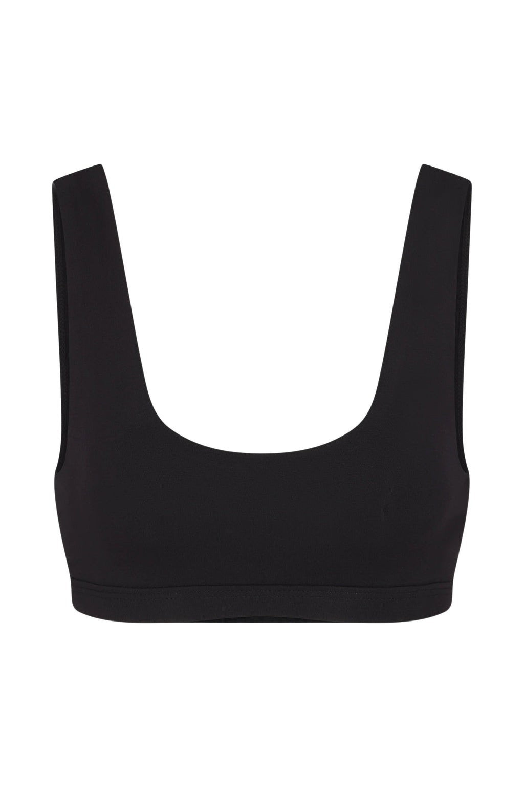 Scoop Neck Bra (Black)
