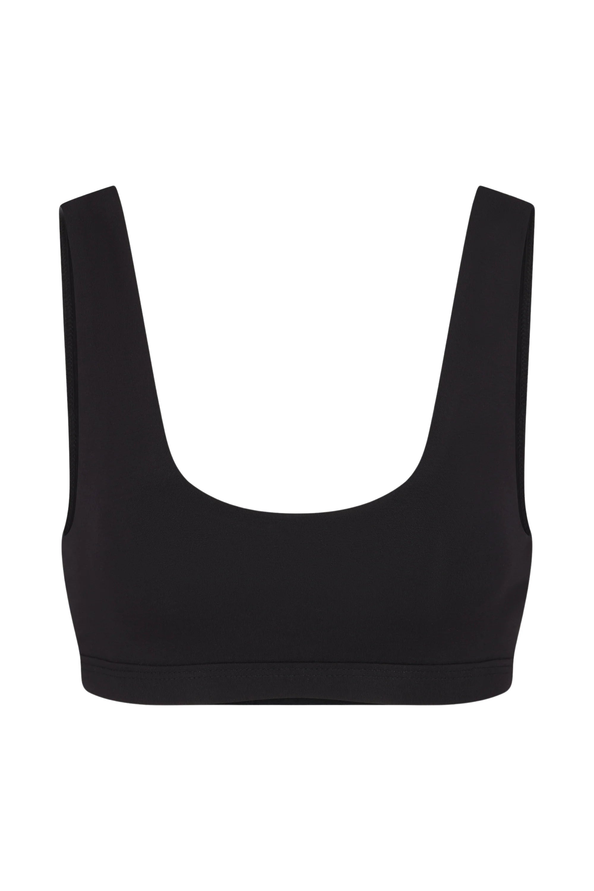 Scoop Neck Bra (Black)