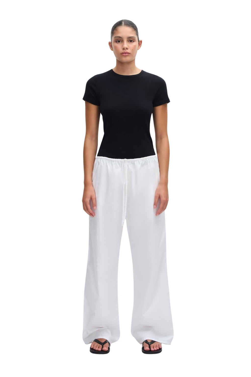 Drawcord Pant (White)