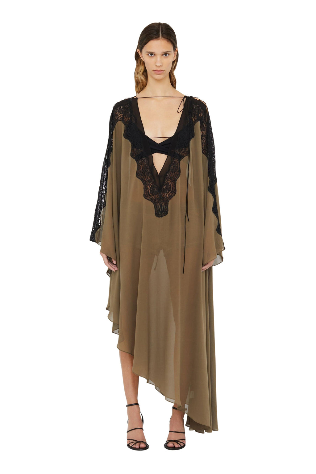 Verve Lace Silk Tunic Dress