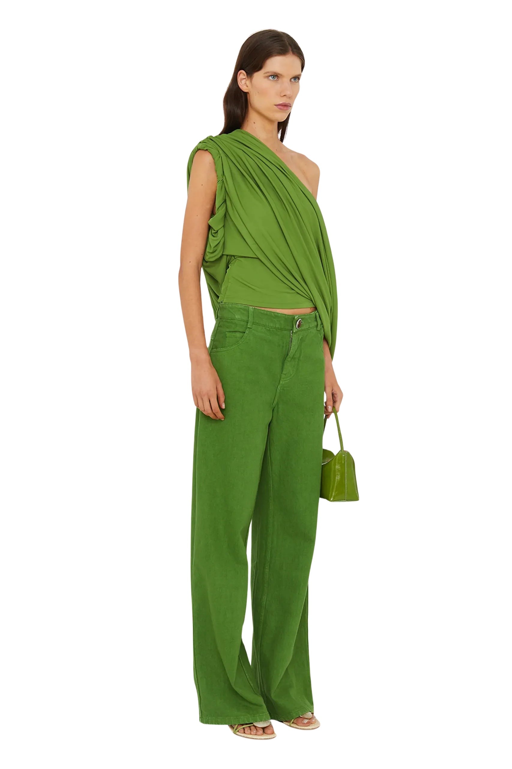 Aiba Draped Jersey Tee