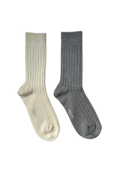 1994 Men's Mixed Socks (Cream & Heather Grey)