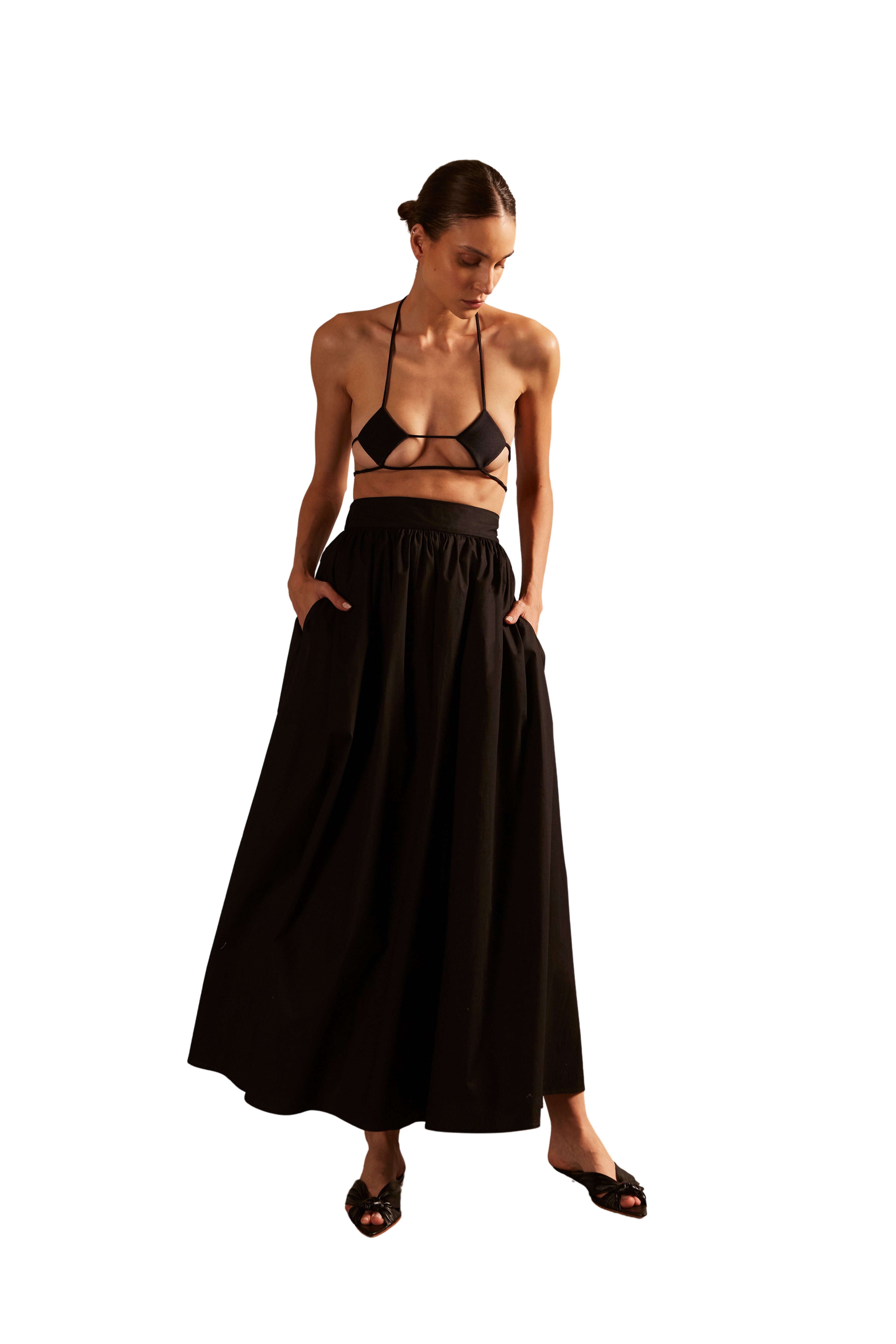 Solid Inamorata Long Skirt