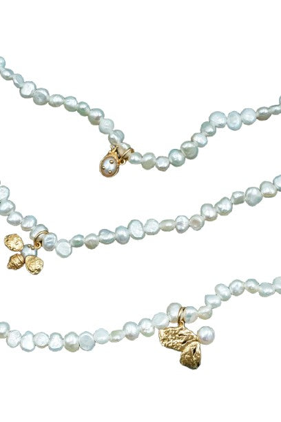 Imaginative Pearl on Pearl Necklace - Ladybug