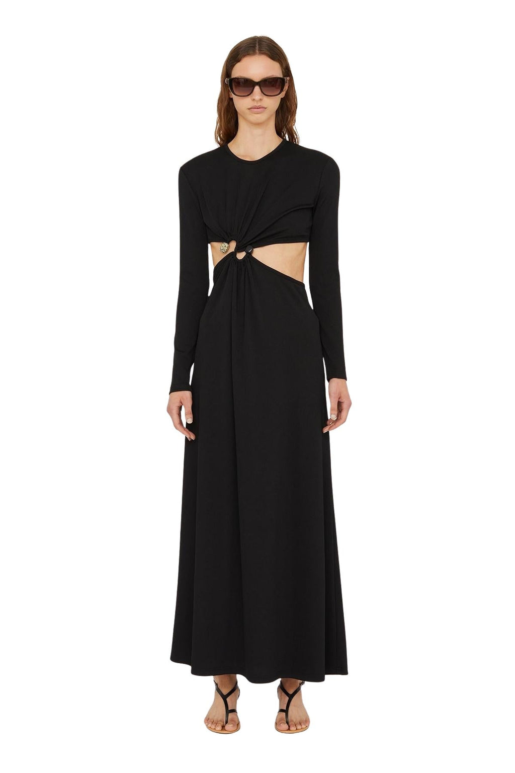 S-Buckle Longsleeve Dress