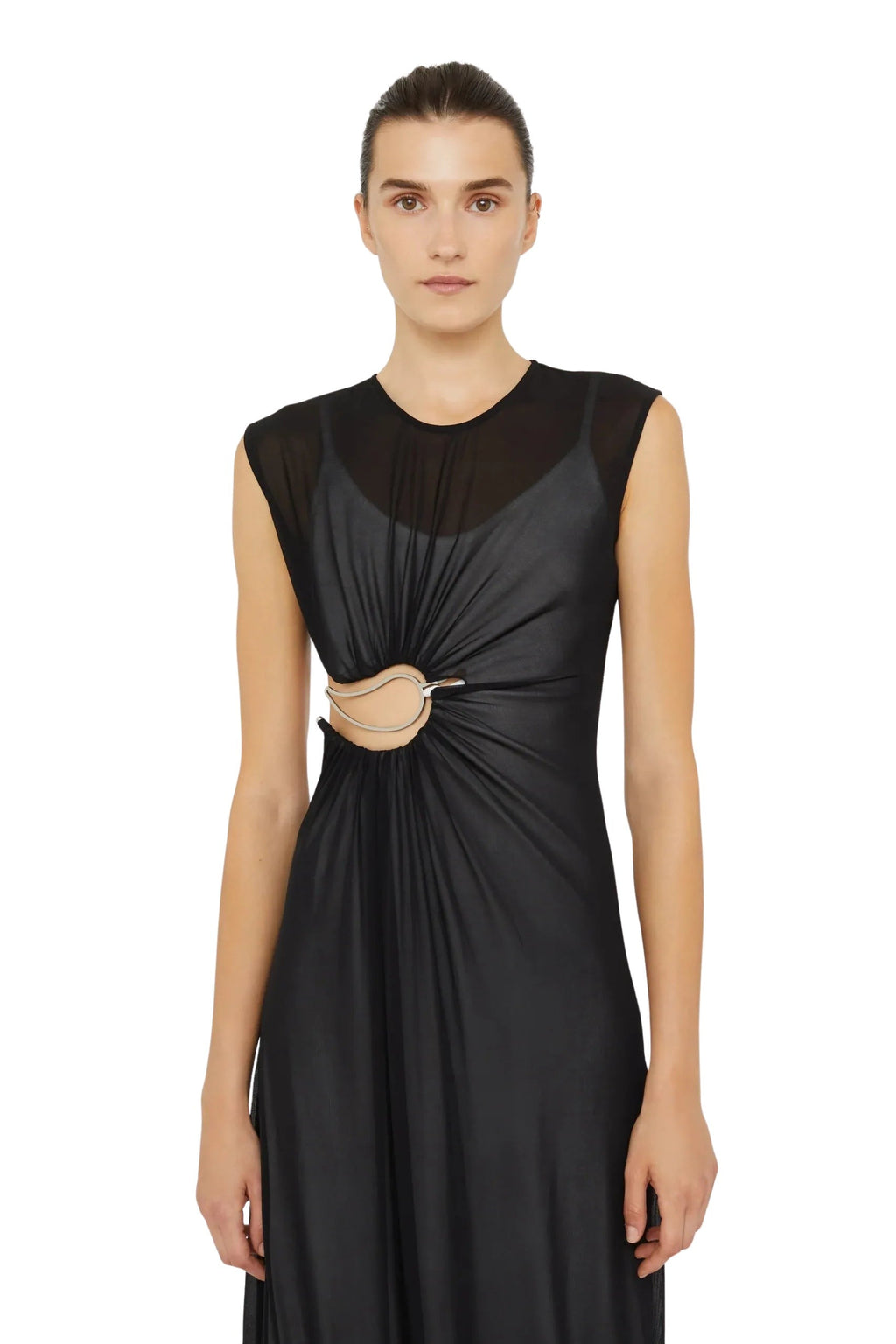 Paisley Overlay Encased Tank Dress