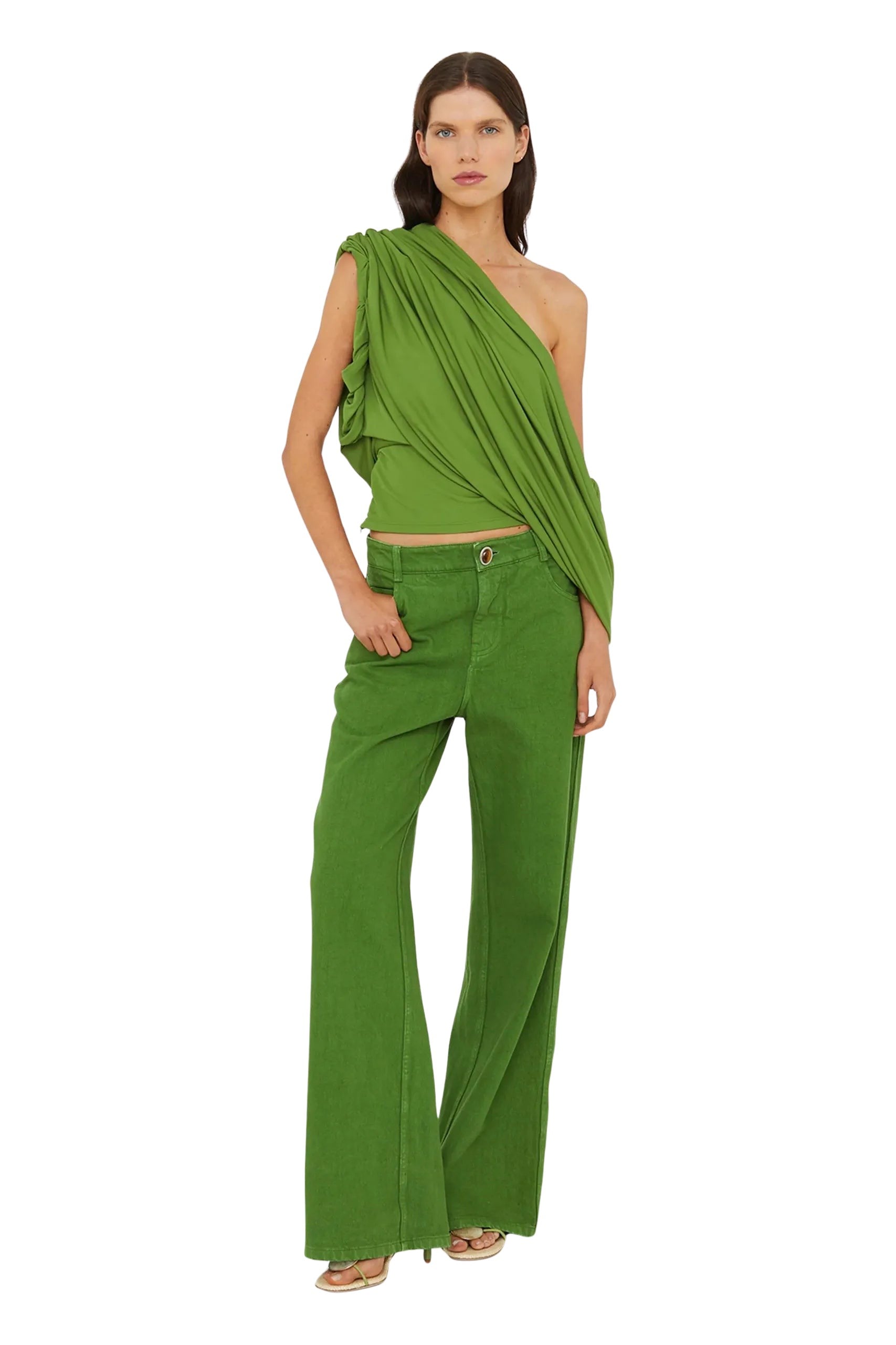 Aiba Draped Jersey Tee